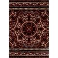 Art Carpet 5 X 8 Ft. Milan Collection Fanciful Woven Area Rug, Red 24422